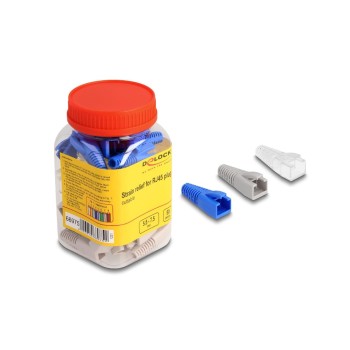Delock Knickschutztülle for RJ45 Stecker, schneidbar, 50er Set, farbig Delock Knickschutztülle for RJ45 Stecker, schneidbar, 50er Set, farbig