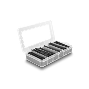 Delock Schrumpfschlauch Sortimentsbox, 122-teilig, black , rate 3:1, Doppelwandig Delock Schrumpfschlauch Sortimentsbox, 122-teilig, black , rate 3:1, Doppelwandig