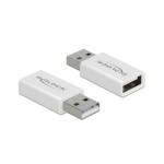 Delock Adaptateur USB 2.0, bloqueur de données Connecteur USB A - Prise USB A