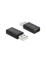 Delock USB 2.0 Adapter Typ-A, Stecker for Typ-A Buchse, Datenblocker
