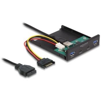 Delock USB Hub Front Panel 64155, 2 x USB Type-C + 2 xUSB Typ-A Delock USB Hub Front Panel 64155, 2 x USB Type-C + 2 xUSB Typ-A