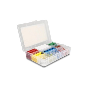 Delock Schrumpfschlauch Sortimentsbox, 308-teilig with Lötdrahtverbinder, farbig Delock Schrumpfschlauch Sortimentsbox, 308-teilig with Lötdrahtverbinder, farbig