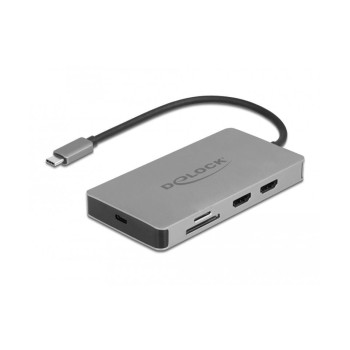 Delock Dockingstation USB3.2-C, 4K, PD 3.0, HDMI, SD, micro SD Delock Dockingstation USB3.2-C, 4K, PD 3.0, HDMI, SD, micro SD