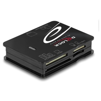 Delock 91007 Card Reader USB 2.0 All in 1, 6 Slots, für CF, SD, Micro SD, MS, xD, M2