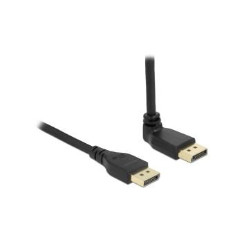 Delock DisplayPort-DisplayPort cable, 2m, Stecker/Stecker, oben gewinkelt, 8K60Hz Delock DisplayPort-DisplayPort cable, 2m, Stecker/Stecker, oben gewinkelt, 8K60Hz