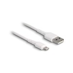 Delock Câble chargeur USB USB A - Lightning 0.3 m, Blanc