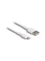 Delock Câble chargeur USB USB A - Lightning 0.3 m, Blanc