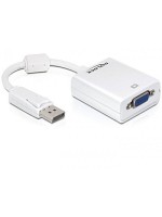 Monitoradapter DP zu VGA-Bu weiss, Displayport Stecker zu VGA 15pin Buchse