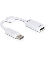 Monitoradapter DP pour HDMI-Bu blanc, DP Stecker pour HDMI-Bu blanc