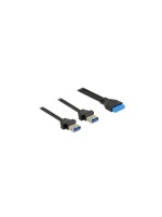 Delock Câble rallonge à encastrer USB 3.0 Pinheader - USB A 0.8 m