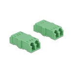 Delock Accouplement à fibre optique LC – LC Duplex Simple-mode 4 pièces