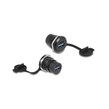 Delock USB 3.2 Gen 1 Typ-A Einbaubuchse, with Staubschutzkappe Delock USB 3.2 Gen 1 Typ-A Einbaubuchse, with Staubschutzkappe