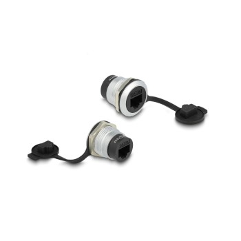 Delock RJ45 Cat.6A Einbaubuchse, with Staubschutzkappe