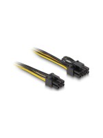 Delock Stromcable PCI Express 6 Pin Stecker, for PCI Express 6+2 Pin Stecker, 50cm