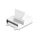 Delock Boitier de distribution de fibre optique 8 ports, blanc