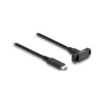 Delock Câbles rallonges à encastrer USB 3.0 USB C - USB C 1 m