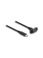 Delock USB3.2 Gen 2 cable Typ-C 1m, Stecker for Buchse, zum Einbau, black 