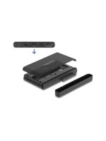 Delock Convertisseur USB-C pour 1x M.2 NVMe SSD +1x SATA SSD/HDD