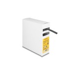 Delock Gaine thermorétractable Boîte avec adhésif intérieur 5 m x 6 mm Noir