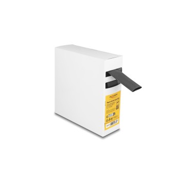 Delock Schrumpfschlauch Box with Innenkleber, 5mx20mm, Schrumpfungsrate 4:1, black  Delock Schrumpfschlauch Box with Innenkleber, 5mx20mm, Schrumpfungsrate 4:1, black