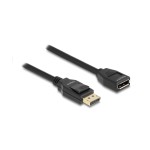 Delock DisplayPort 1.2 Verlängerungscable, 4K 60Hz, 5m, black 