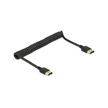 Delock HDMI Spiralcable, 4K 60Hz, 40-150cm Delock HDMI Spiralcable, 4K 60Hz, 40-150cm