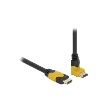 Delock HDMI cable 8K 60Hz 1m, Stecker gerade for Stecker oben gewinkelt Delock HDMI cable 8K 60Hz 1m, Stecker gerade for Stecker oben gewinkelt