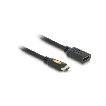 Delock HDMI-A Stecker for HDMI-A Buchse, Verlängerung, 4K 30Hz, 2m, black  Delock HDMI-A Stecker for HDMI-A Buchse, Verlängerung, 4K 30Hz, 2m, black