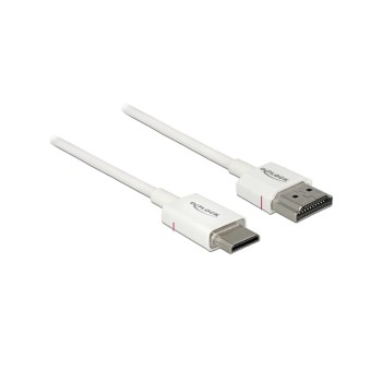 Delock HDMI-A Stecker - HDM Micro-C Stecker, 4K, 0.25m, white, High Quality Slim Delock HDMI-A Stecker - HDM Micro-C Stecker, 4K, 0.25m, white, High Quality Slim