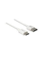 Delock HDMI-A Stecker - HDM Micro-C Stecker, 4K, 1.5m, white, High Quality Slim