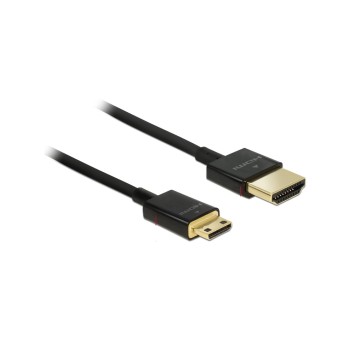 Delock HDMI-A Stecker - HDM Micro-C Stecker, 4K, 4.5m, black , High Quality Slim Delock HDMI-A Stecker - HDM Micro-C Stecker, 4K, 4.5m, black , High Quality Slim