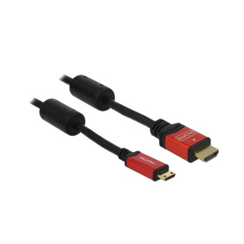 Delock HDMI-A Stecker - HDM Micro-C Stecker, 4K, 3m, red Delock HDMI-A Stecker - HDM Micro-C Stecker, 4K, 3m, red