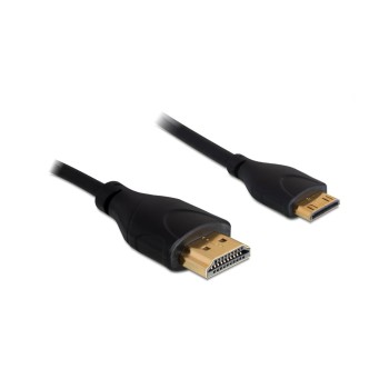 Delock HDMI-A Stecker - Mini-C Stecker, 4K, 1m, slim Delock HDMI-A Stecker - Mini-C Stecker, 4K, 1m, slim