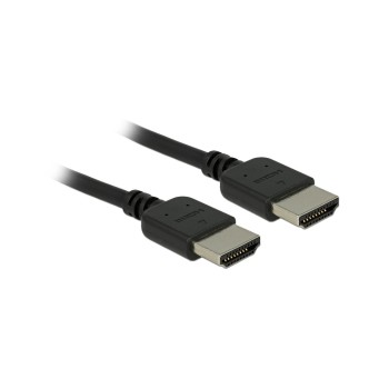 Delock Premium HDMI cable 4K 60Hz, hochflexibel, 1m, black  Delock Premium HDMI cable 4K 60Hz, hochflexibel, 1m, black