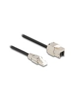 Delock Câble patch RJ45 vers Keystone Cat 6A, S/FTP, 0.5 m