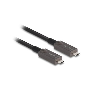 Delock Aktives Optisches cable, USB-C Video+Daten+PD, 5m, black  Delock Aktives Optisches cable, USB-C Video+Daten+PD, 5m, black