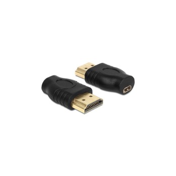 Delock Adapter HDMI Micro-D for HDMI-A, Buchse/Stecker