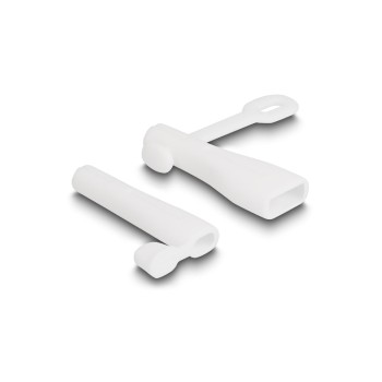 Delock Staubschutz USB-A/Lightning Stecker, Set 2 Stück, white Delock Staubschutz USB-A/Lightning Stecker, Set 2 Stück, white