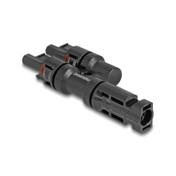 Delock DL4 Solar Konnektor, 1x Stecker for 2x Buchse, black Delock DL4 Solar Konnektor, 1x Stecker for 2x Buchse, black