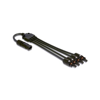 Delock DL4 Solar Splitter cable, 1x Stecker for 4x Buchse, 50cm, black Delock DL4 Solar Splitter cable, 1x Stecker for 4x Buchse, 50cm, black