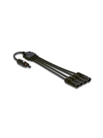 Delock DL4 Solar Splitter cable, 1x Buchse for 4x Stecker, 50cm, black 