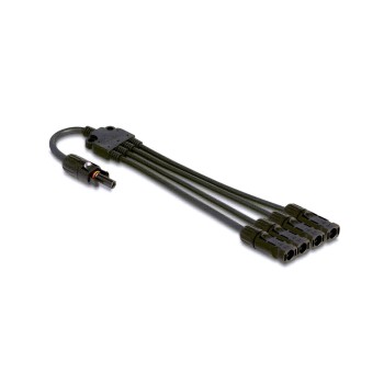 Delock DL4 Solar Splitter cable, 1x Buchse for 4x Stecker, 50cm, black Delock DL4 Solar Splitter cable, 1x Buchse for 4x Stecker, 50cm, black