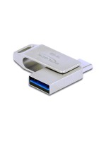 Delock USB3.2 USB-C+Typ-A Speicherstick, 16GB, Metallgehäuse