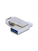 Delock USB3.2 USB-C+Typ-A Speicherstick, 32GB, Metallgehäuse