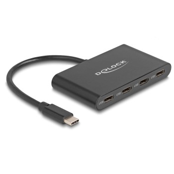Delock USB 3.2 Gen 2 USB Type-C Hub, 4x USB Type- C Buchse, 10 Gbps Delock USB 3.2 Gen 2 USB Type-C Hub, 4x USB Type- C Buchse, 10 Gbps