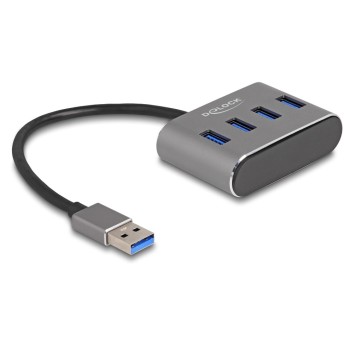 Delock USB 3.2 Gen 1 Typ-A Hub, 4x USB Typ-A Buchsen oben Delock USB 3.2 Gen 1 Typ-A Hub, 4x USB Typ-A Buchsen oben