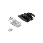 Delock Connecteur RJ45, S/FTP, Cat.6A 25 Pièce/s, Noir