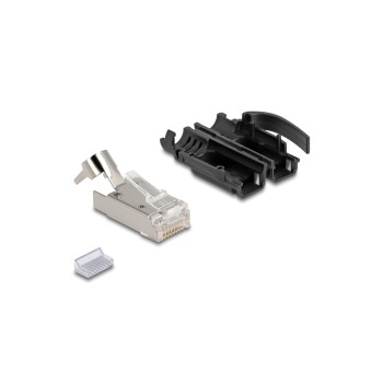 Delock Connecteur RJ45, S/FTP, Cat.6A 25 Pièce/s, Noir Delock Connecteur RJ45, S/FTP, Cat.6A 25 Pièce/s, Noir