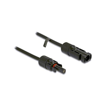 Delock DL4 Solarcable 6mm, Stecker for Buchse, 1m, black Delock DL4 Solarcable 6mm, Stecker for Buchse, 1m, black
