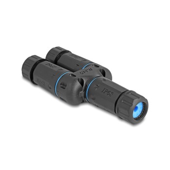 Delock Accouplement RJ45 vers 2x RJ45, Cat.6A, étanches, 1 Pièce/s Delock Accouplement RJ45 vers 2x RJ45, Cat.6A, étanches, 1 Pièce/s